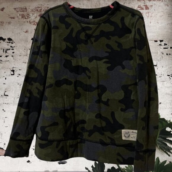 Gap Boys Camouflage Sweatshirt - Picture 1 of 8